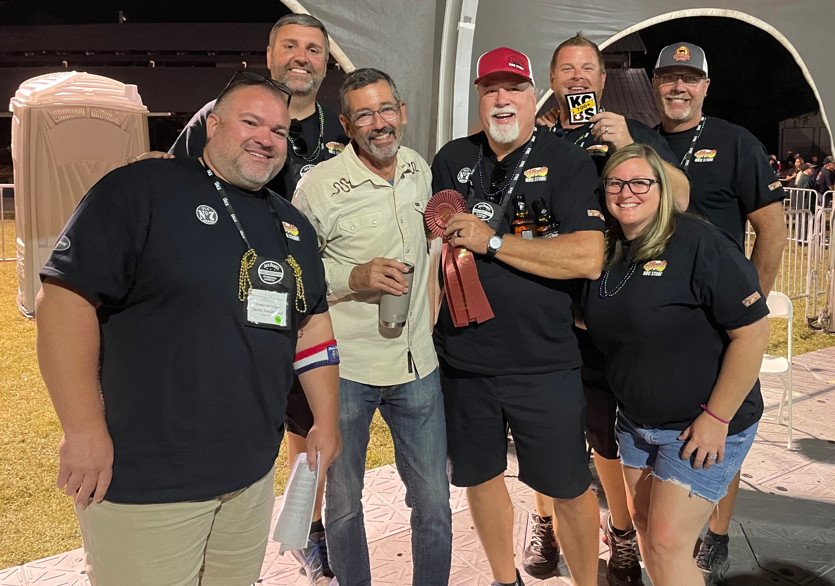 Mark Sondergaard with the EnTelegent BBQ team